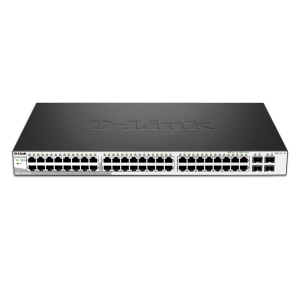 Switch 48 porturi D-Link DGS-1210-52, Management, 4 porturi SFP Gigabit 10/100/1000 Mbps
